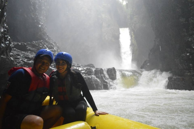 Rafting y cascada